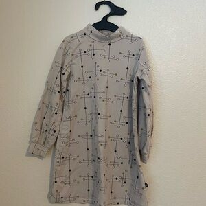 Mainio Long Sleeve Patterned Dress Sz 5-6